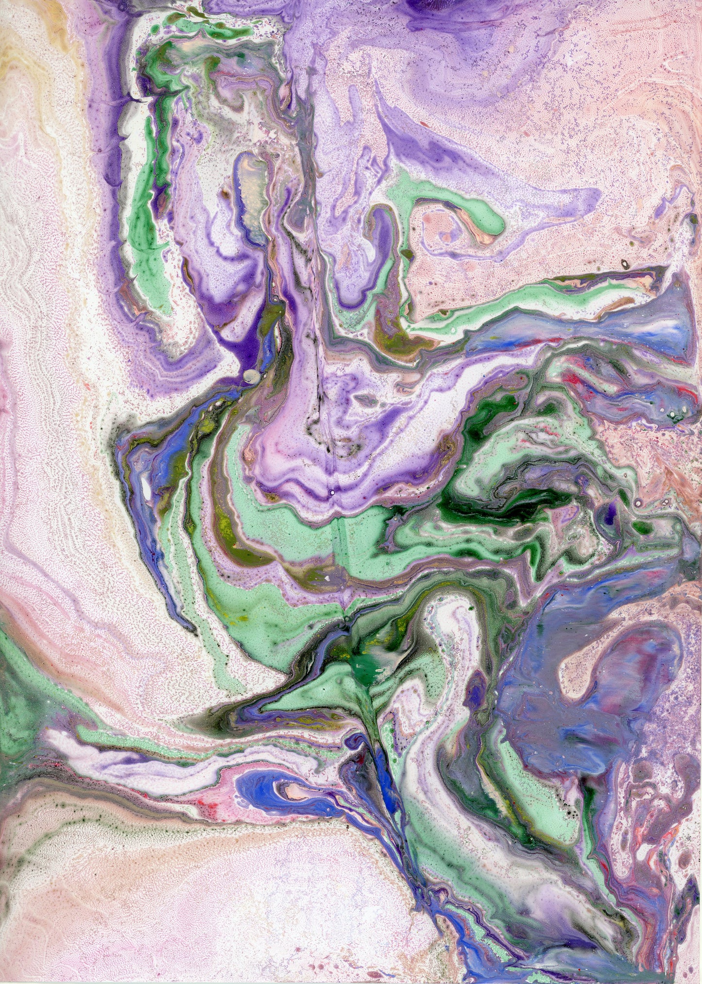 Diptyque - Radiographie d'une fleur - Purple -  Aluminium 80x60 cm