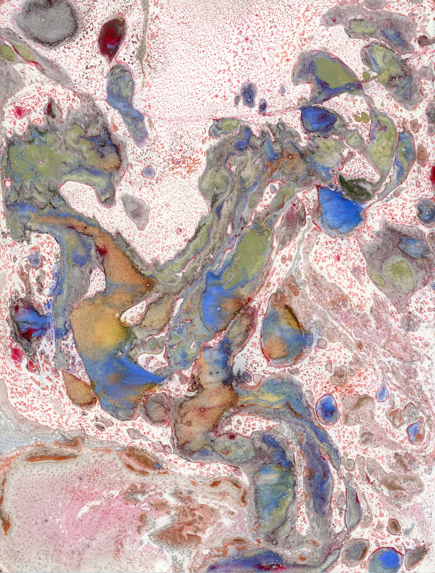 Diptyque - Branch pink & blue - Aluminium 80x60cm édition limitée