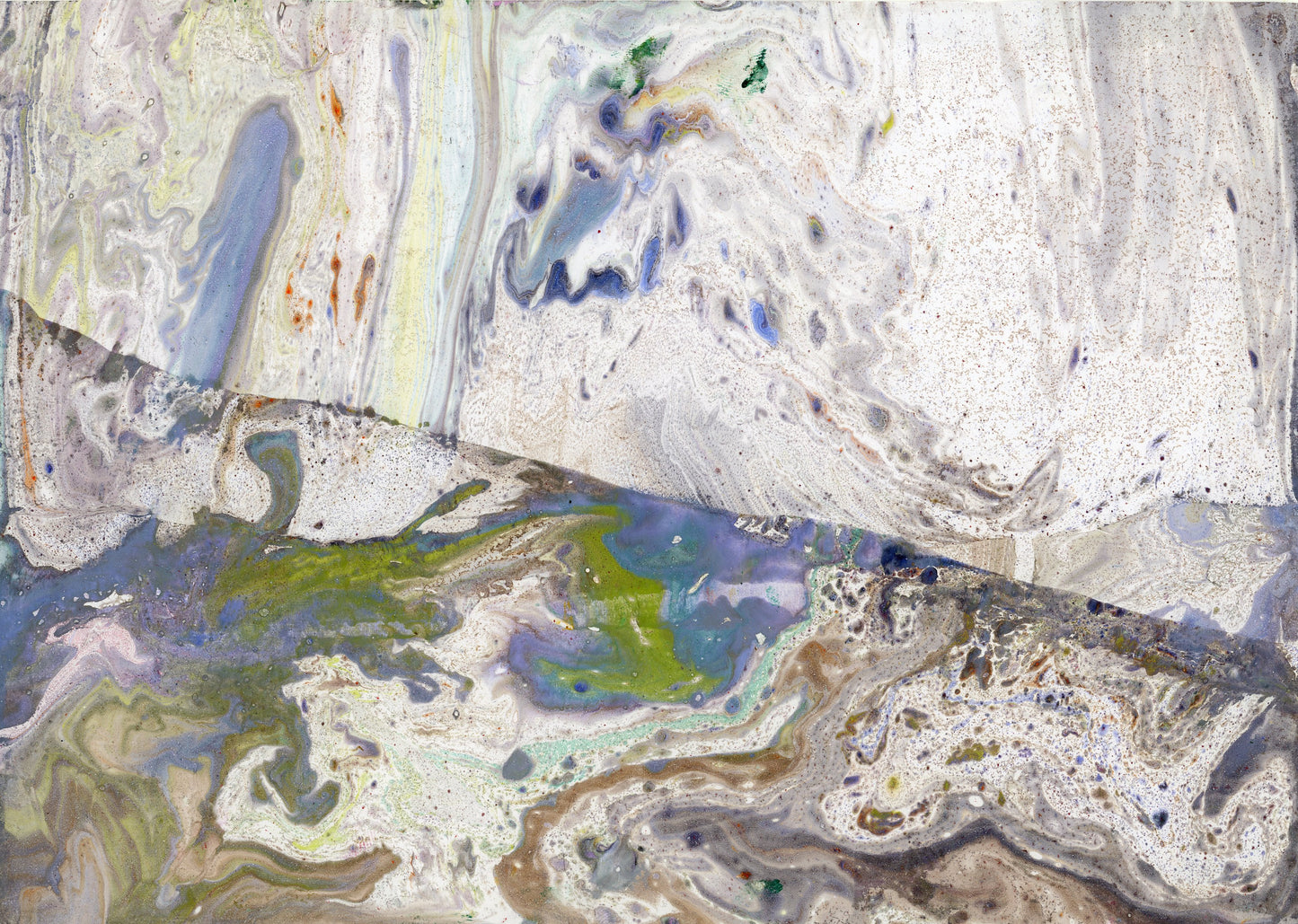 Limited Edition - Melted grey land - Aluminium 60x80 cm