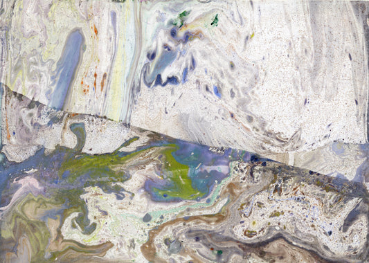 Limited Edition - Melted grey land - Aluminium 60x80 cm