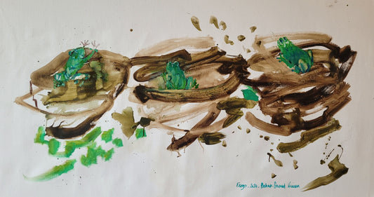 Oeuvre sur toile originale - Frogs